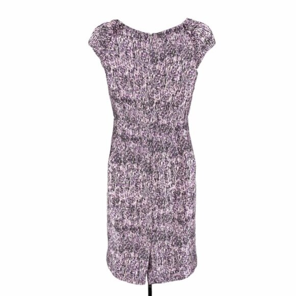 Banana Republic 100% Silk Sheath Dress Sz 0 Petite Cap Sleeves - Picture 4 of 4